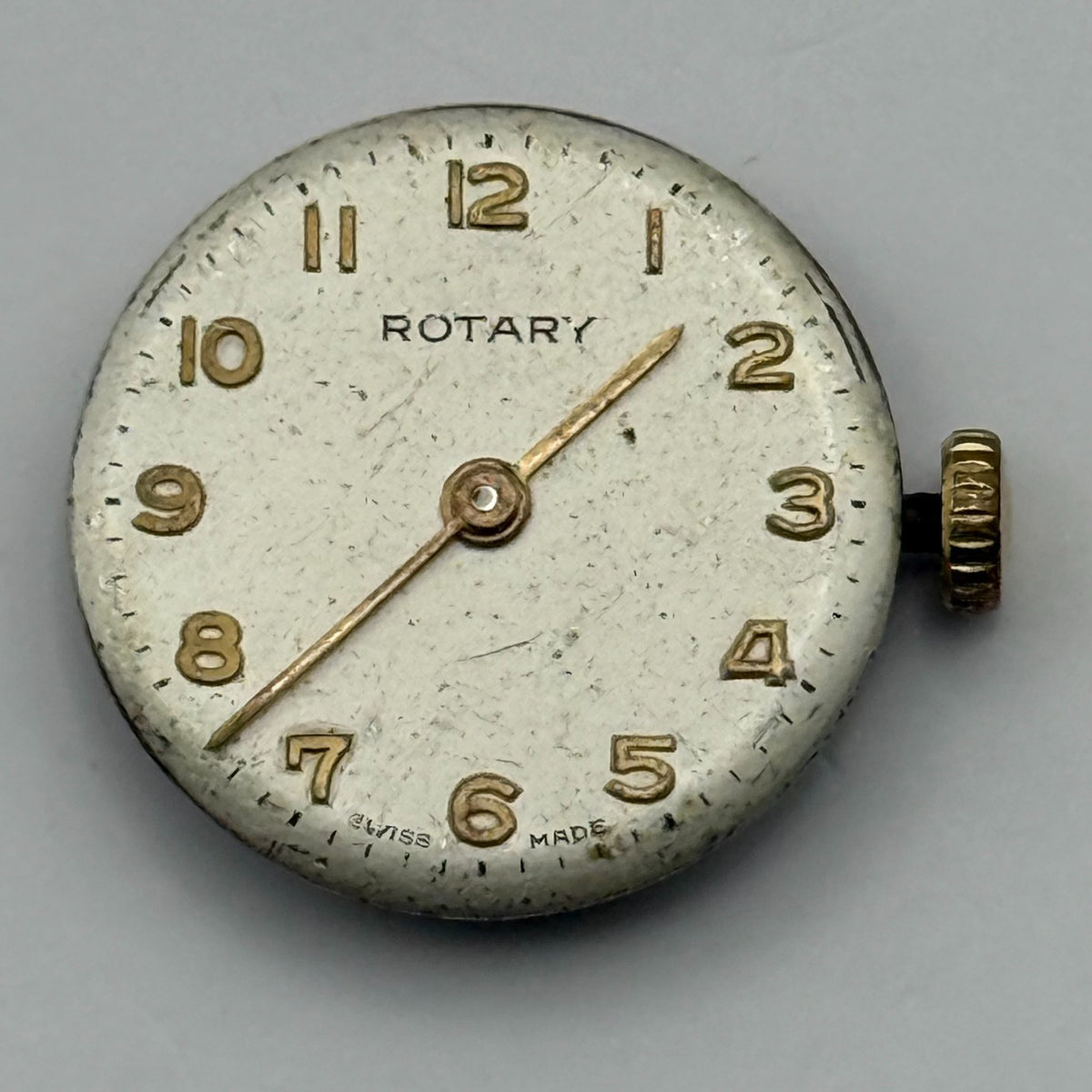 FHF 34 Watch Movement Rotary Ladies 15J Swiss Manual Wind Parts Repair 17.3mm