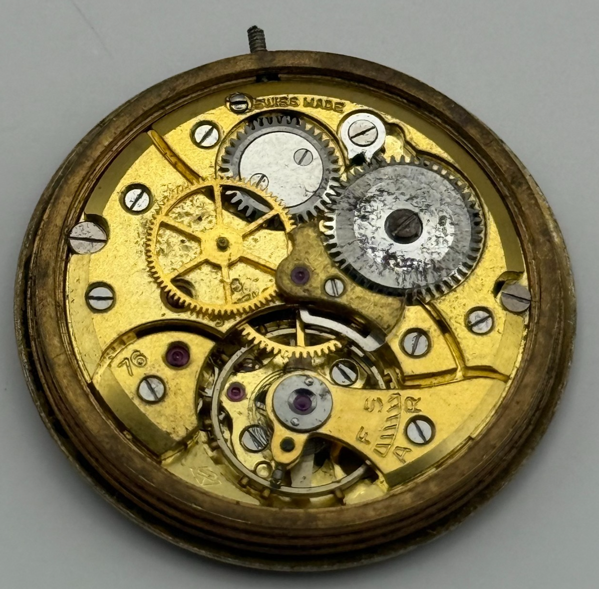 Rotary Maximus Revue 76 Watch Movement Good Balance Manual Wind Parts 26.9mm