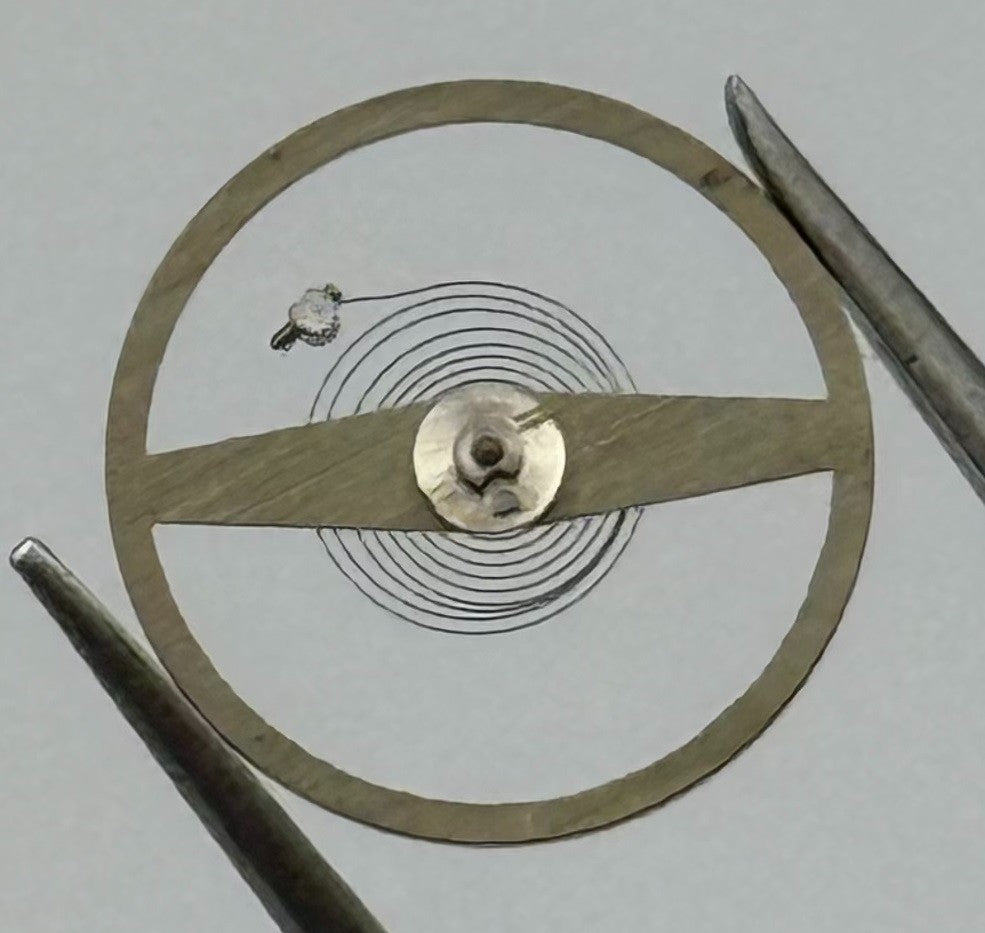 AS 1194 Inca Balance Wheel Complete And Spring Renata Watch Movement Parts NOS