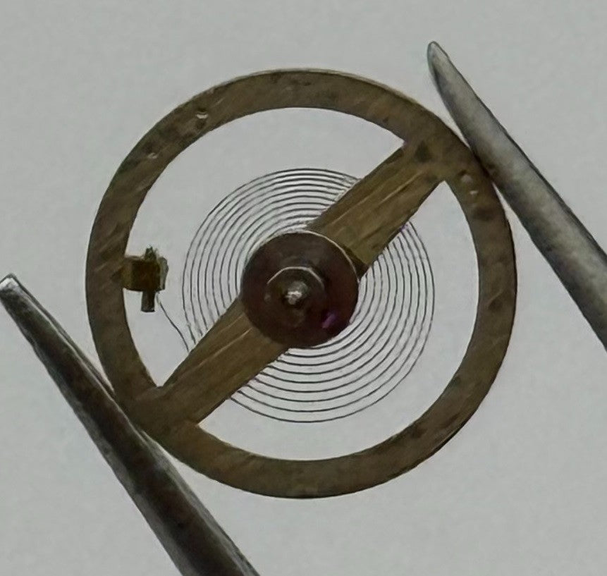 BFG 910 PL Balance Wheel Complete And Spring Renata 825 Watch Movement Parts NOS