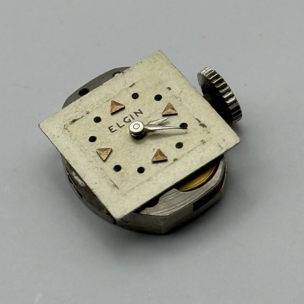 Elgin 833A Watch Movement American Manual Wind Vintage Parts Repair 13.3mm