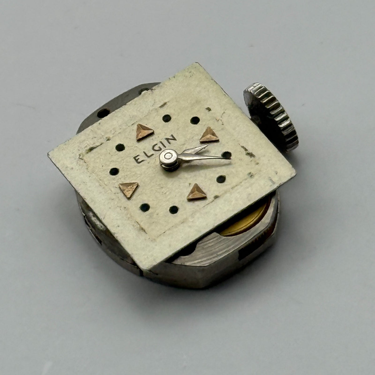 Elgin 833A Watch Movement American Manual Wind Vintage Parts Repair 13.3mm
