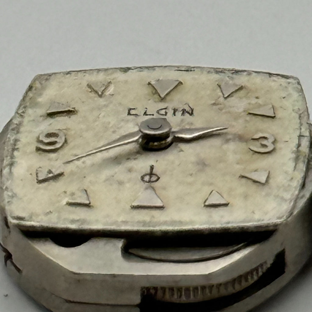 Elgin 832 Watch Movement 19 Jewels American Manual Wind Parts Repair 12.4mm