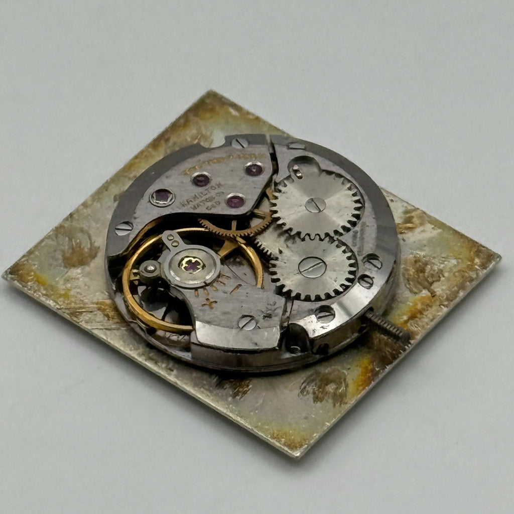 Hamilton C80 Watch Movement - Spares - For Parts / Repair - 17.4mm
