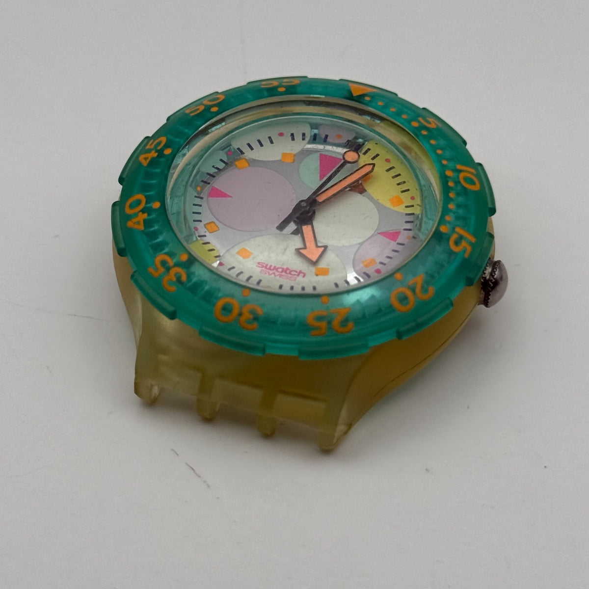 Vintage Swatch Scuba 200 Watch SDK105 Sea Grapes 1992 ETA Quartz 40mm Parts