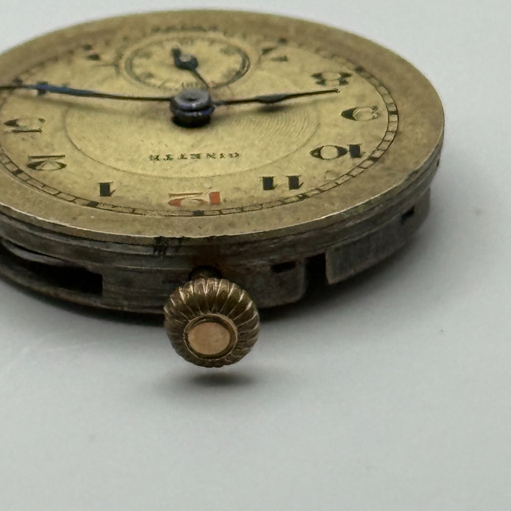 Cretets Watch Movement Ginette Swiss 16 Jewels Manual Wind Parts Repair 21.3mm