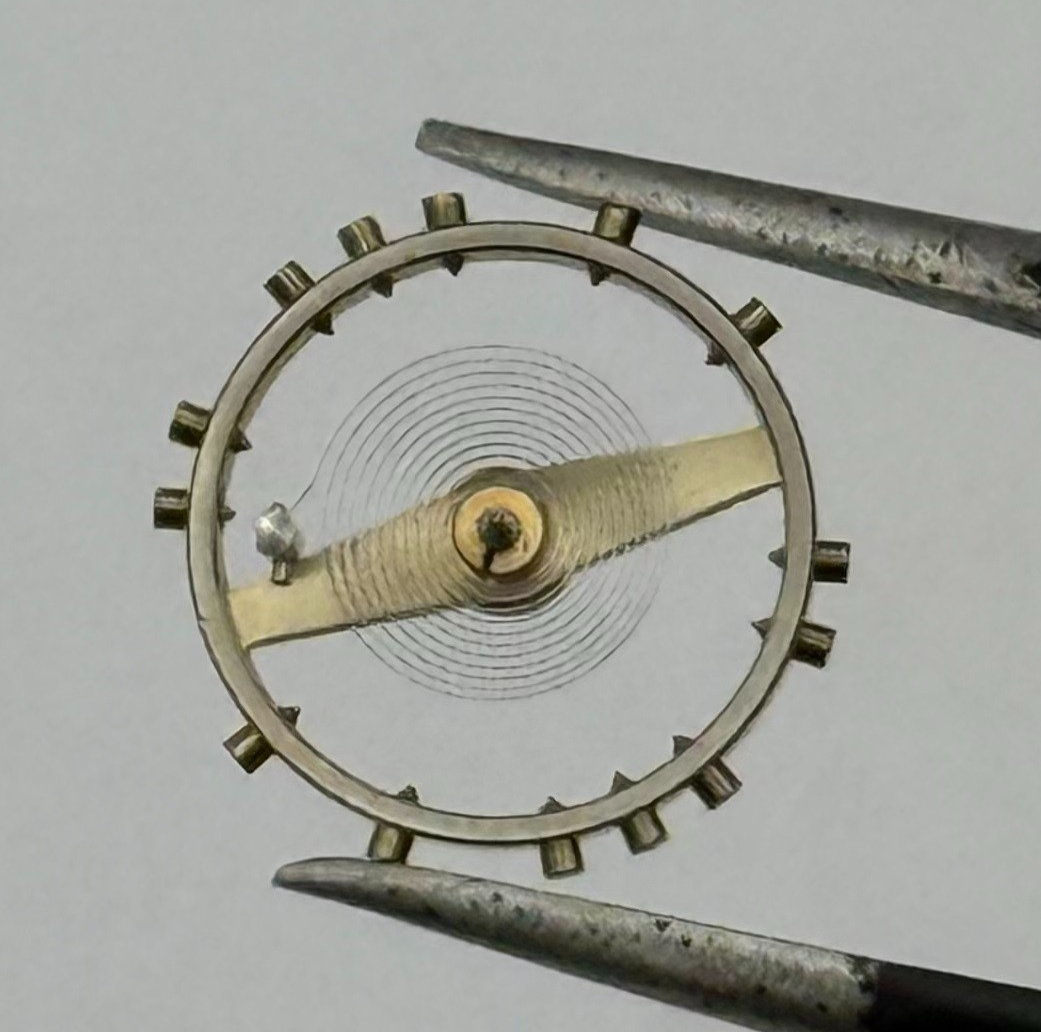 Felsa 71 Balance Wheel Complete And Spring Watch Movement Parts Vintage NOS
