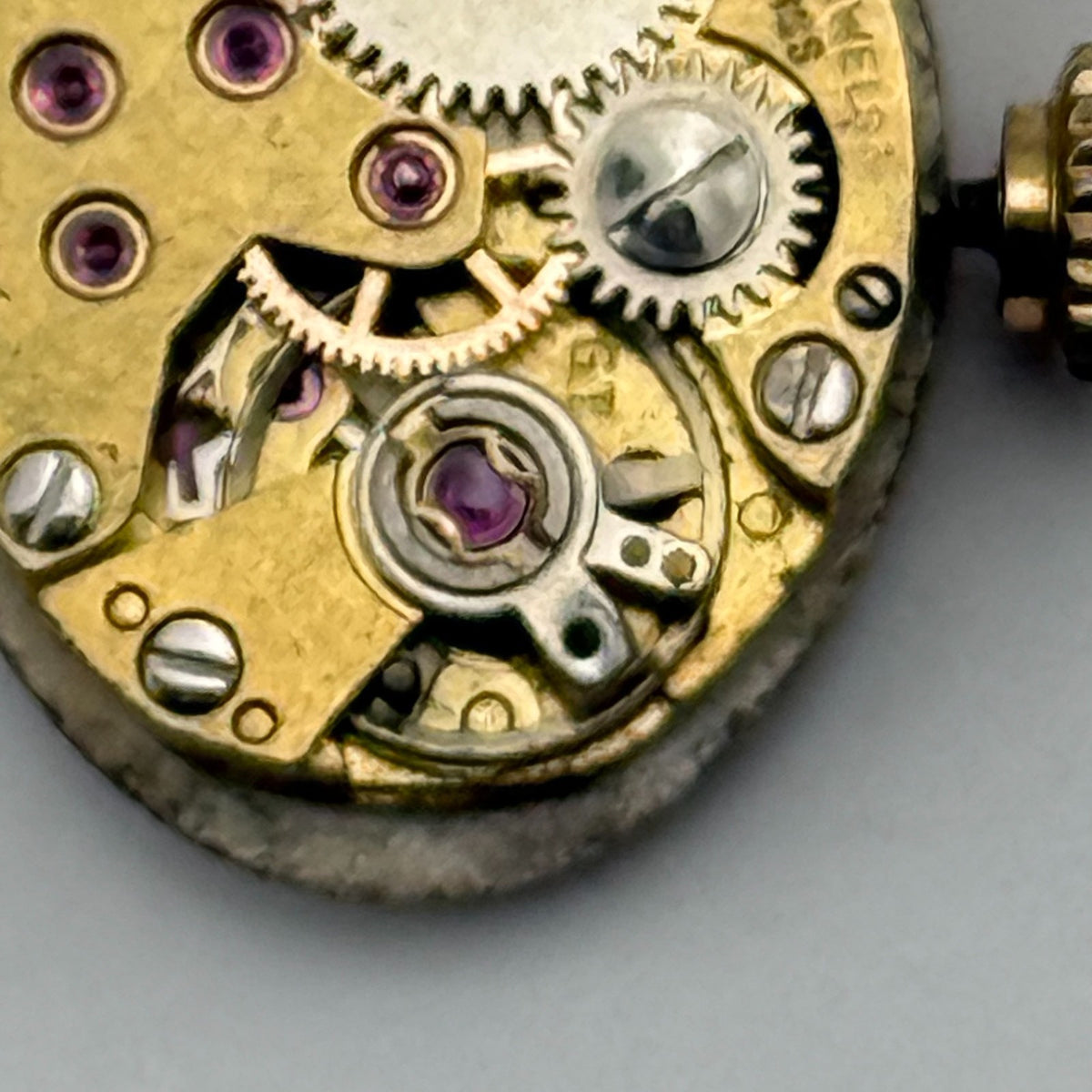 FE 68 E4 Watch Movement Sandoz 17 Jewels Swiss Manual Wind Parts Repair 13.1mm