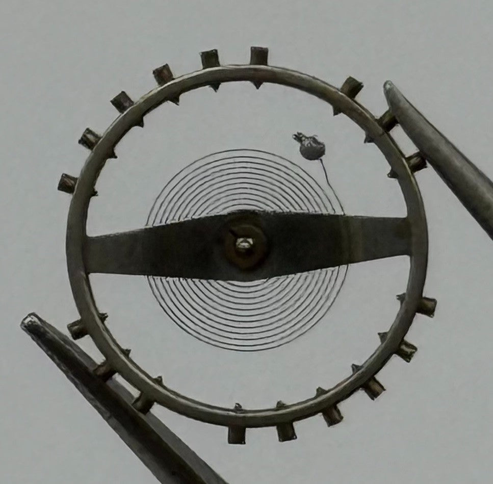 FHF 552 Balance Wheel Complete And Spring Renata 673 M Watch Movement Parts NOS