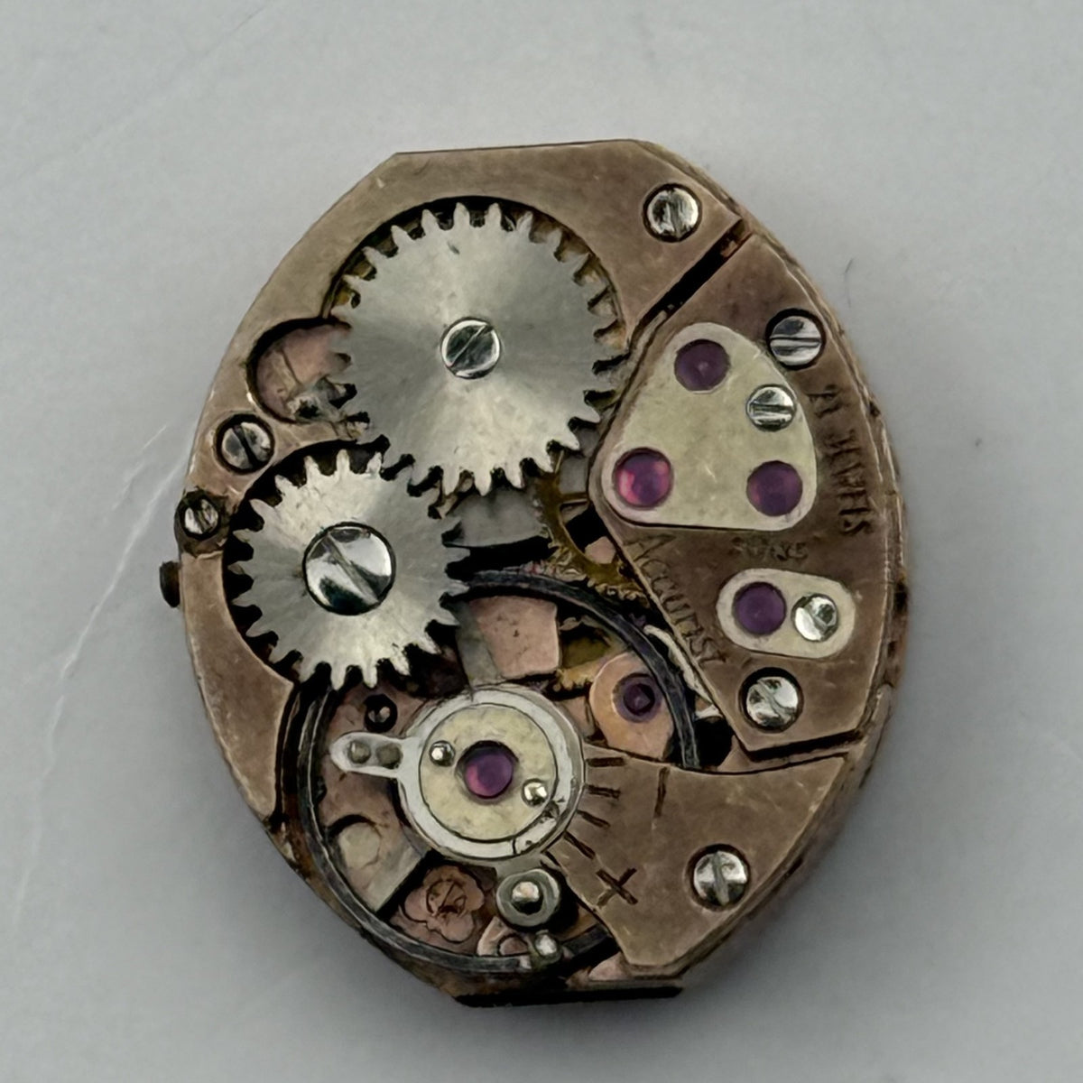 ETA 2437 Watch Movement Accurist 21 Jewels Swiss Manual Wind Parts Repair 12.8mm
