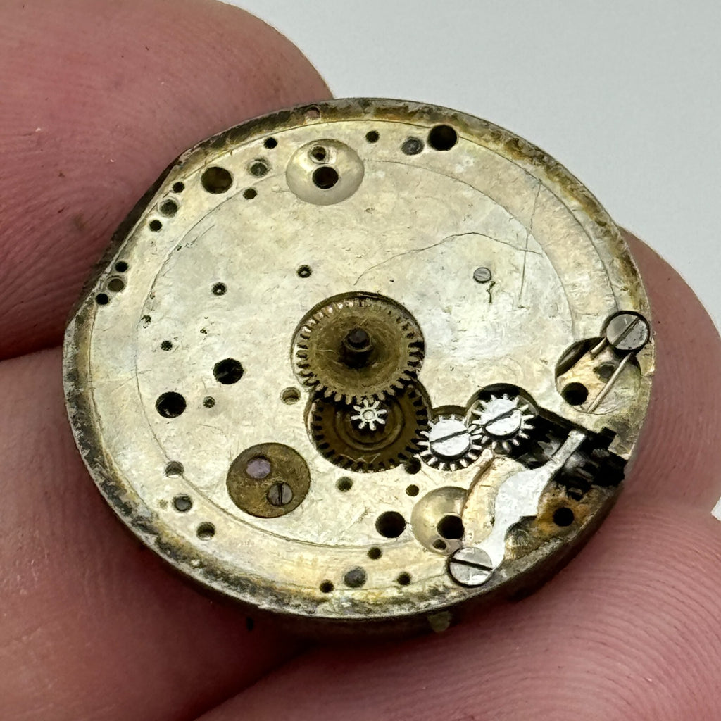 Pistol Watch Movement Vintage Swiss Manual Wind Parts Repair 23.6mm