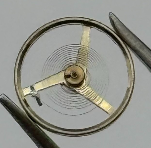 FHF 59-21 Balance Wheel Complete And Spring Renata 1353 Watch Movement Parts NOS