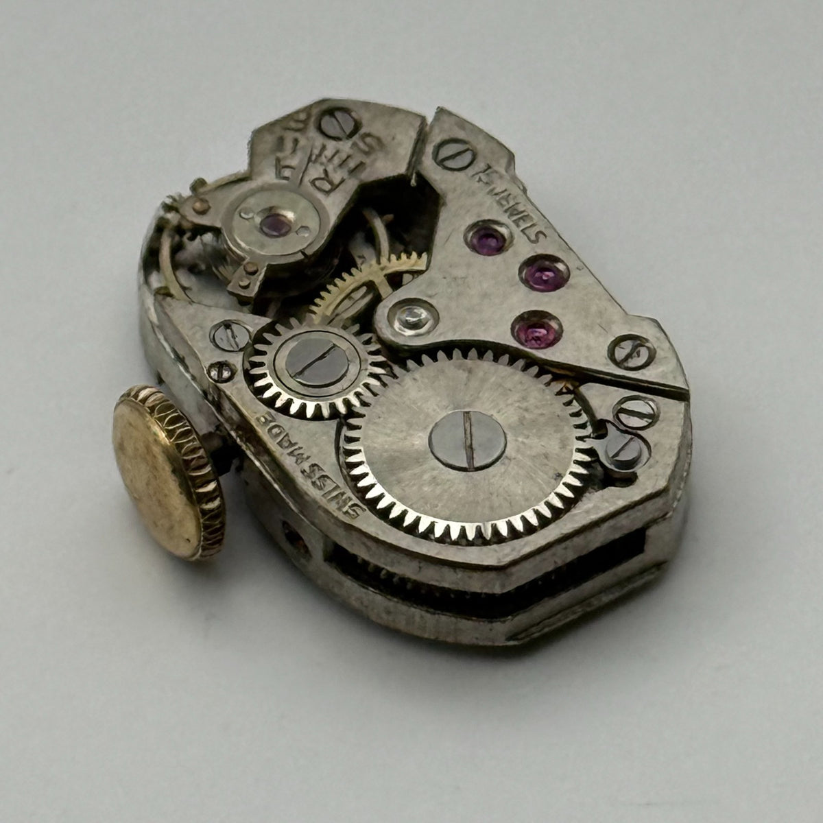 FEF 270 Watch Movement 15 Jewels Swiss Manual Wind Vintage Parts Repair 12.8mm