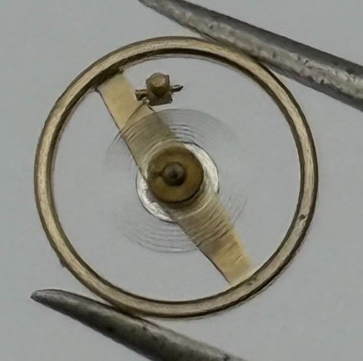 Ebosa 86 87 Balance Wheel Complete And Spring 8¾’’’ 1249 Watch Movement Parts