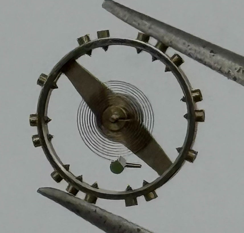 Revue 42 Balance Wheel Complete And Spring 8¾’’’ Watch Movement Parts NOS