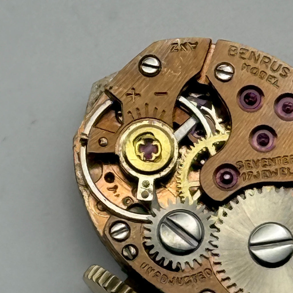AS 1491 Watch Movement Running A. Schild Benrus DZ 2F Swiss 17 Jewels Parts 13mm