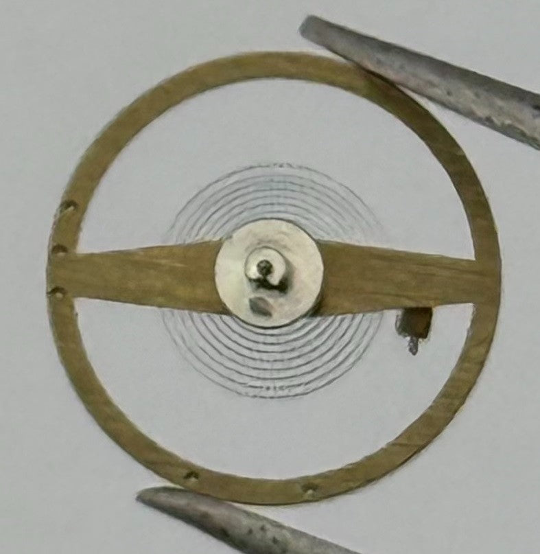 Oris 361 Balance Wheel Complete And Spring 9¾’’’ 380 Watch Movement Parts NOS
