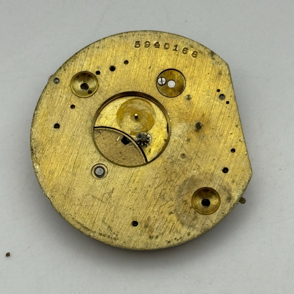 Antique Pocket Watch Movement Key Wound Parts Repair Spares 35.9mm
