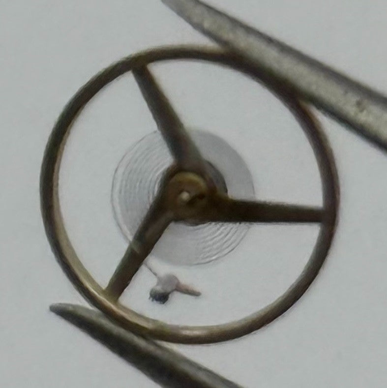 ETA 2412 Balance Wheel Complete And Spring Renata 1413 Watch Movement Parts NOS