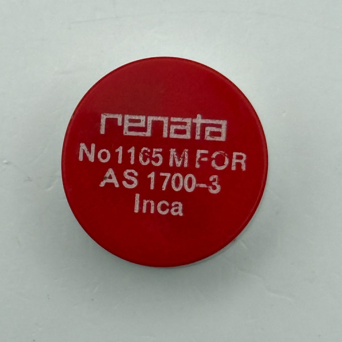 AS 1700-3 Balance Wheel Complete And Spring Renata 1165 Watch Movement Parts NOS