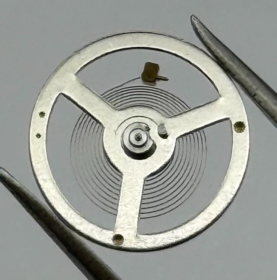 LSH 1262 Rosk Balance Wheel Complete And Spring 12’’’ 1855 Watch Movement Parts