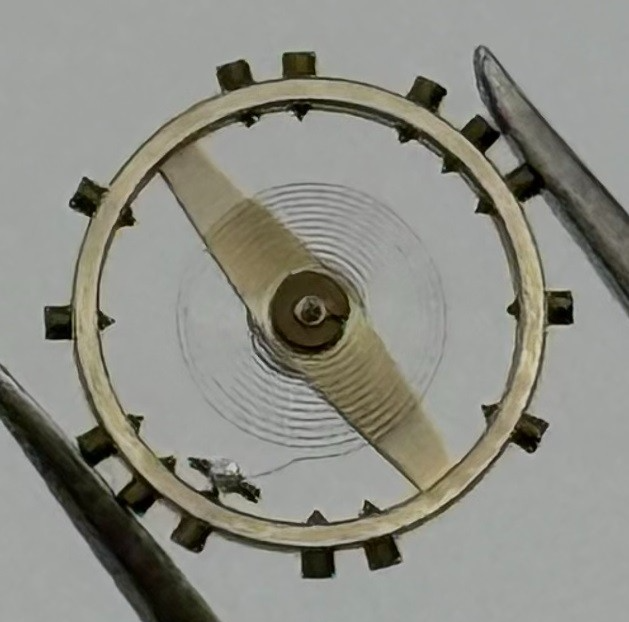 EJ 51 Balance Wheel Complete And Spring 5¼''' N 653 Watch Movement Parts NOS