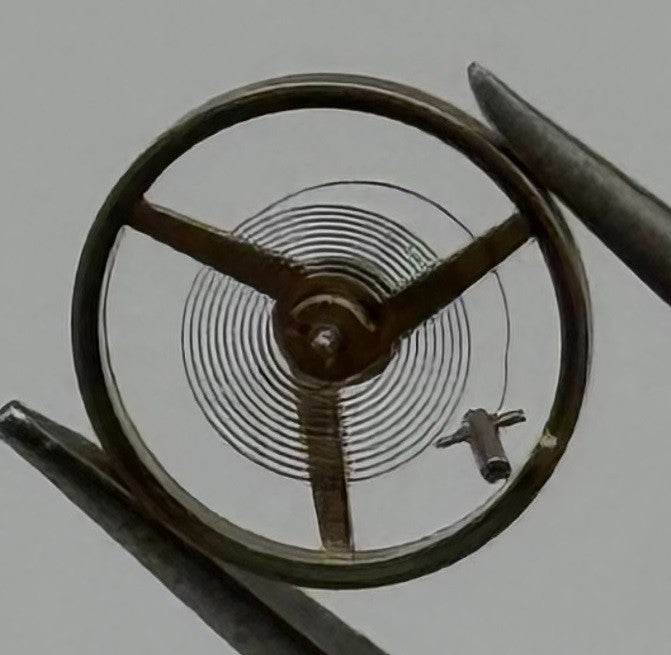 AS 1977-2 Balance Wheel Complete And Spring Renata 1831 Watch Movement Parts NOS