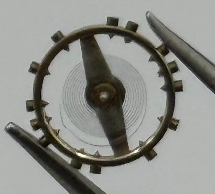 FHF 59-21 Balance Wheel Complete And Spring Renata 1353 Watch Movement Parts NOS