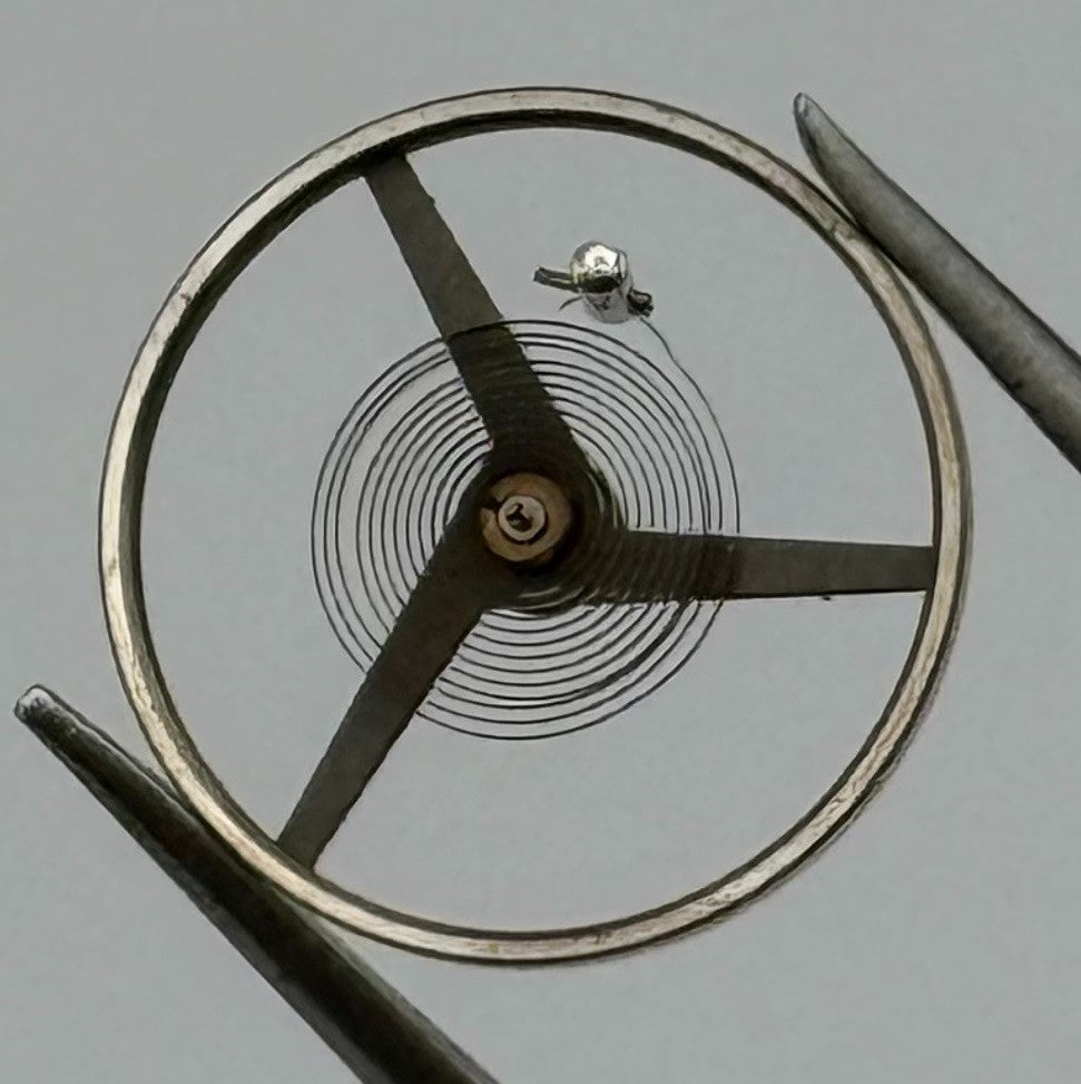 Felsa 4000 4010 Balance Wheel Complete And Spring 1435 Watch Movement Parts NOS
