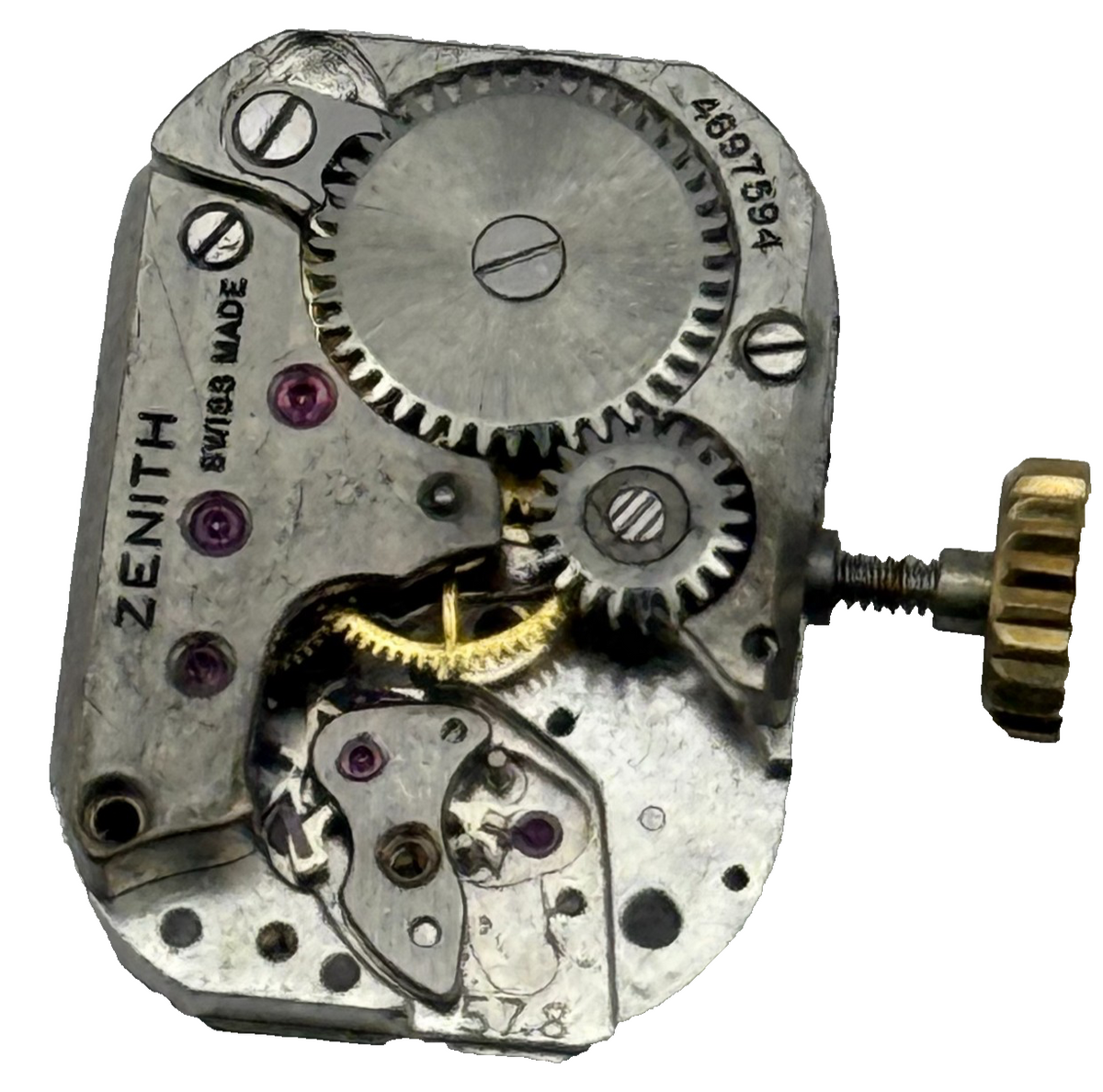 Zenith 57.8  Incomplete Watch Movement Ladies Vintage Swiss Parts Repair 11.7mm