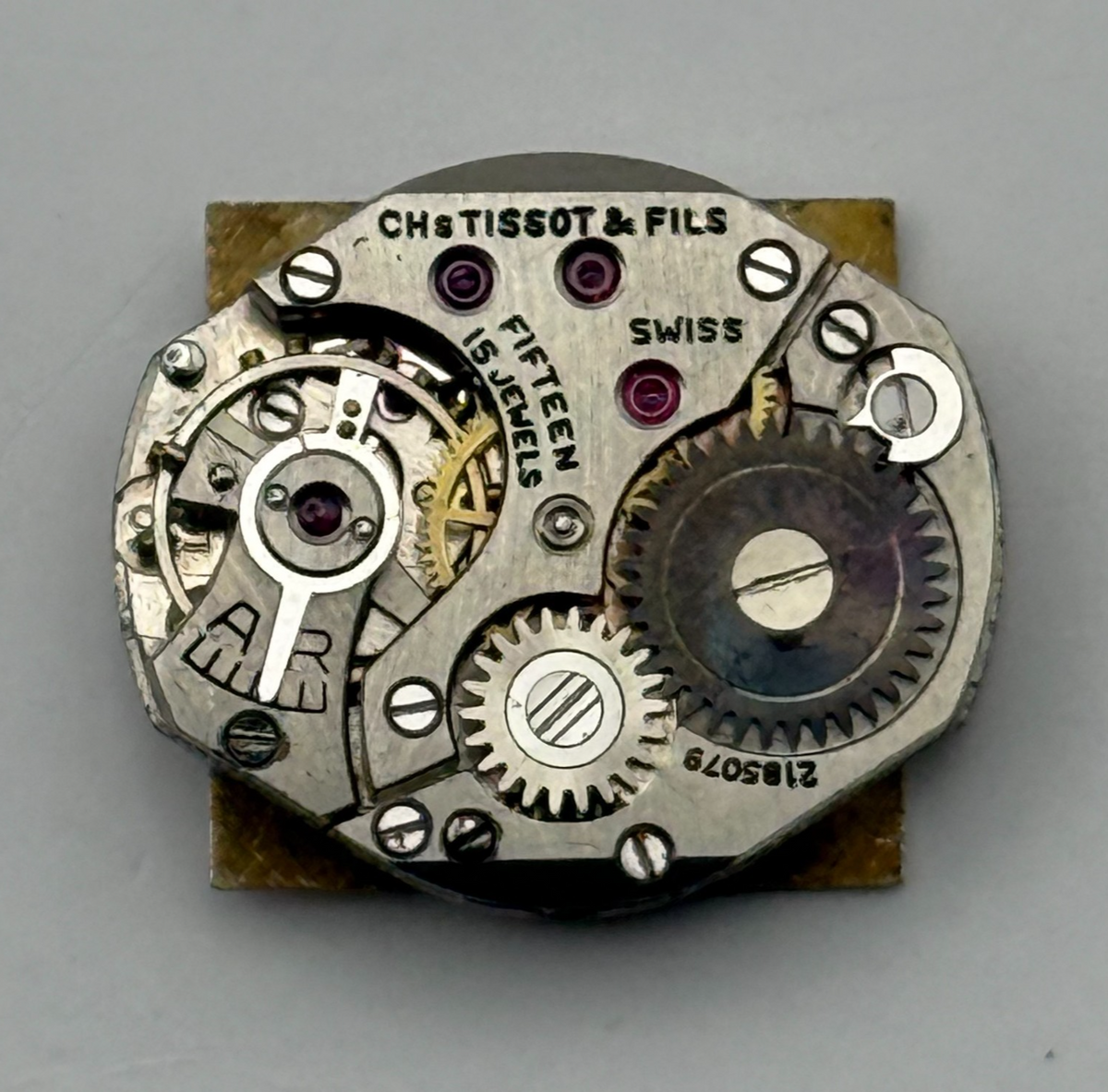 Tissot 15.3 Watch Movement Rare Calibre 15 Jewels Swiss Parts Repair 15.3mm
