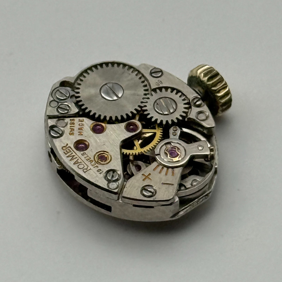 MST 466 Watch Movement Roamer 19 Jewels Swiss Manual Wind Parts Repair 13.1mm