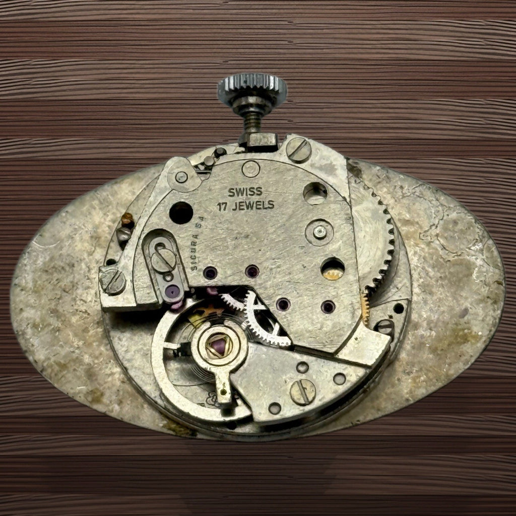 EB 8467-74 Watch Movement - Sicura - For Parts / Repair - 19.6mm