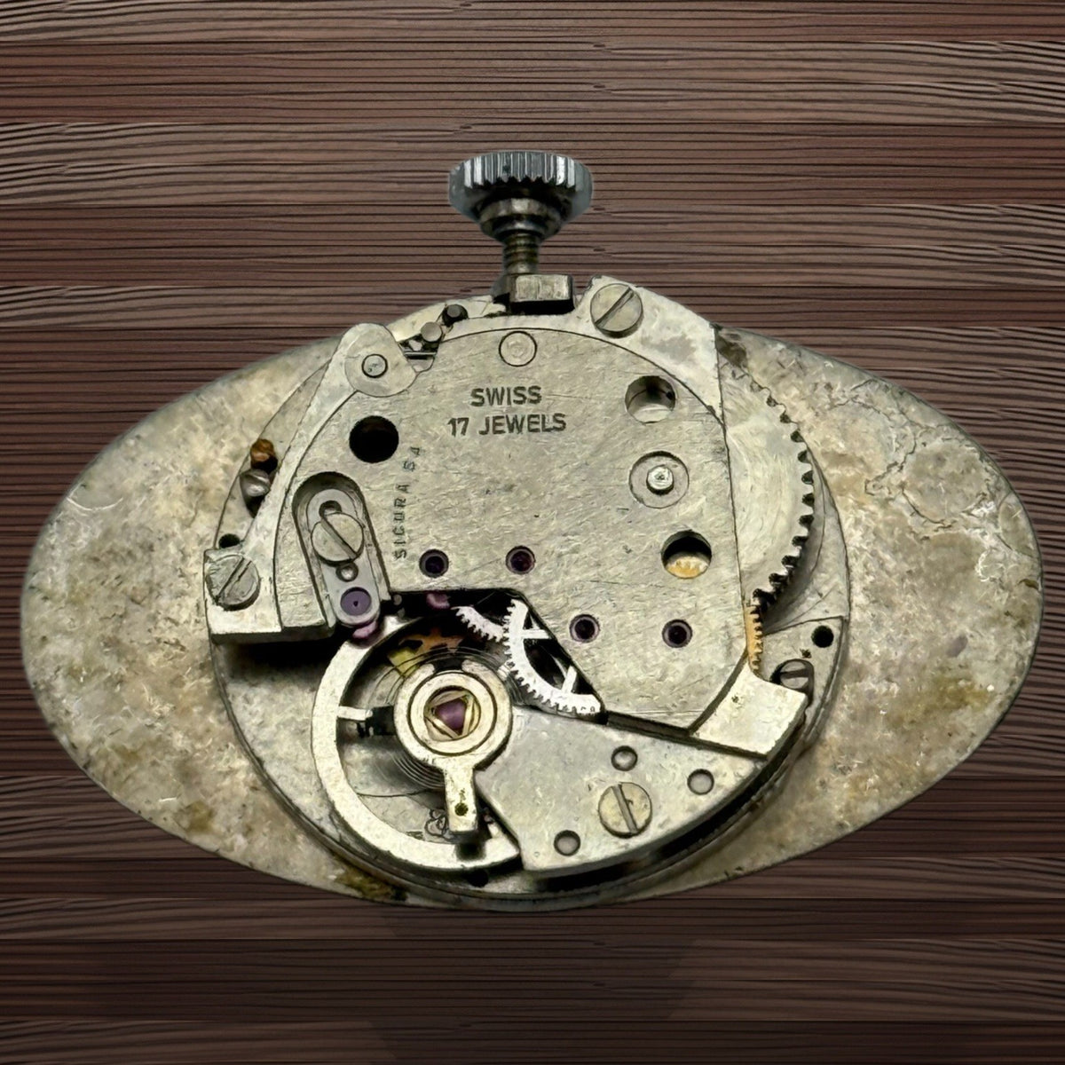 EB 8467-74 Watch Movement - Sicura - For Parts / Repair - 19.6mm
