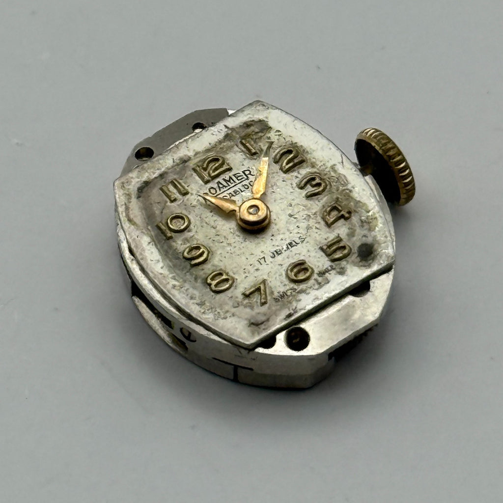 MST 389 Watch Movement Roamer 17 Jewels Swiss Manual Wind Parts Repair 13.1mm