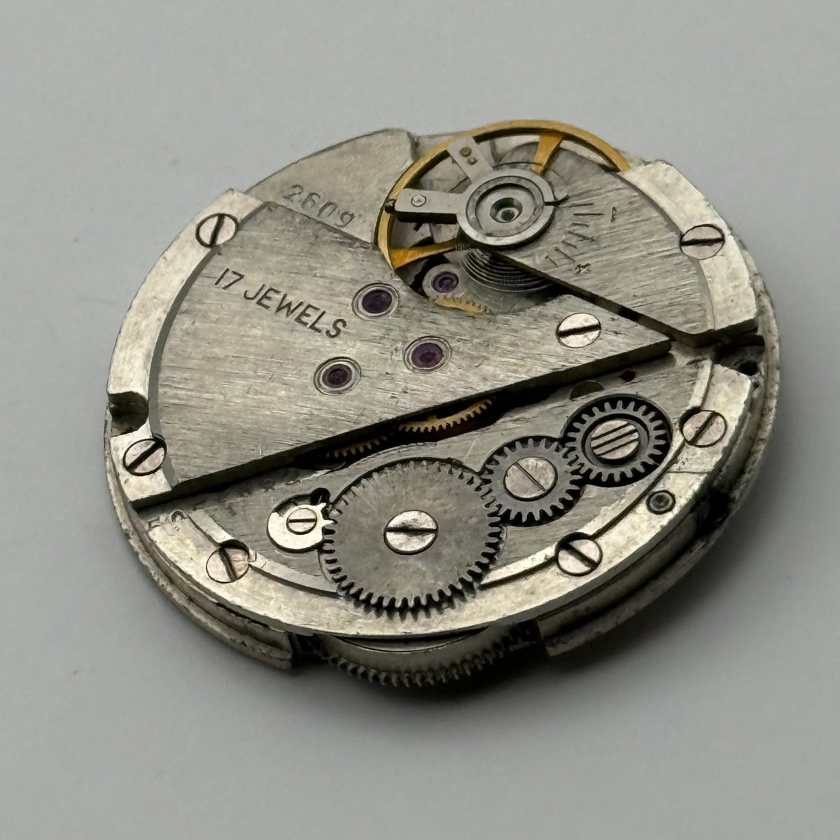 Poljot 2609 Watch Movement Soviet 17 Jewels Manual Wind Parts Repair 26.5mm