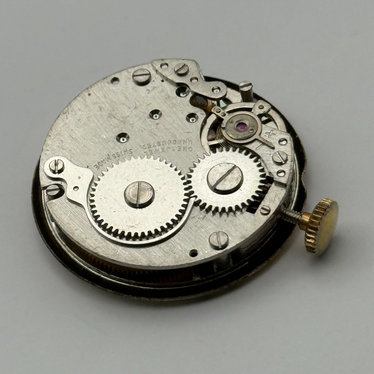Eden Watch Movement Antimagnetic 1 Jewel Swiss Manual Wind Parts Repair 22.2mm