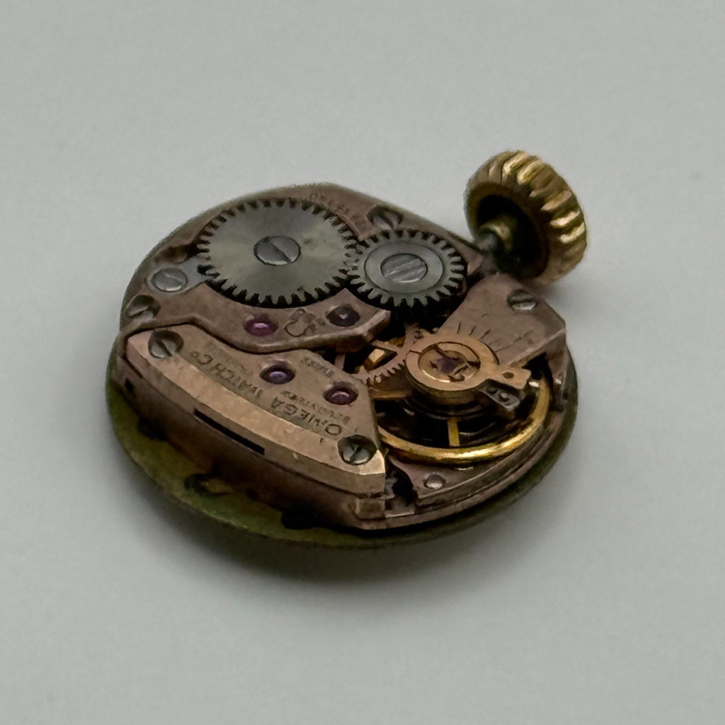 Omega 485 Watch Movement - Ladies 17 Jewels - For Parts / Repair - 12.2mm