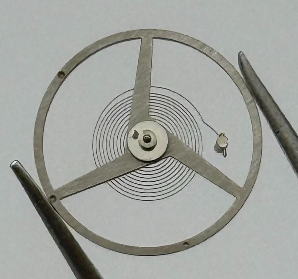 FHF 73 731 Balance Wheel Complete And Spring Renata 672 Watch Movement Parts NOS