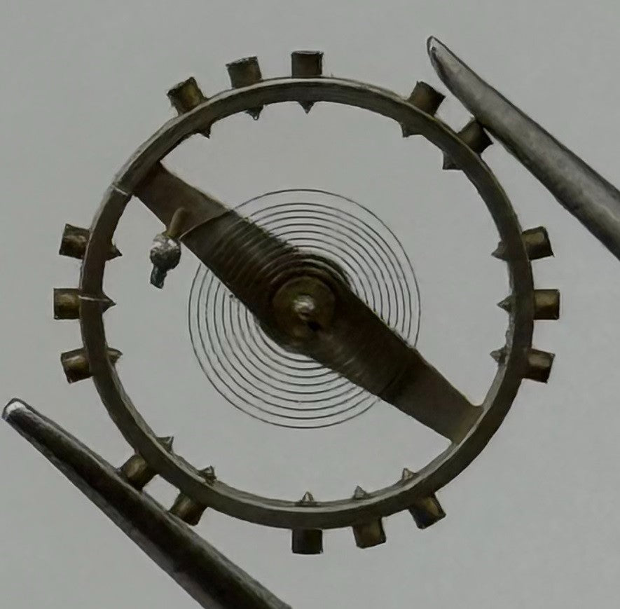AS 984 Balance Wheel Complete And Spring Pour BO 71 Watch Movement Parts NOS