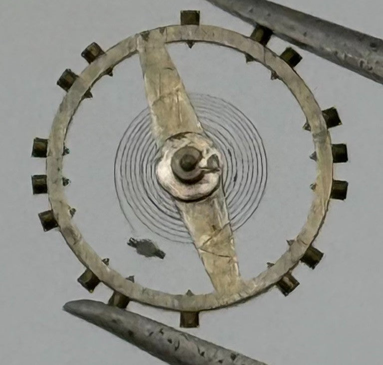 ETA 1301 Balance Wheel Complete And Spring 8¾’’’ 3391 Watch Movement Parts NOS