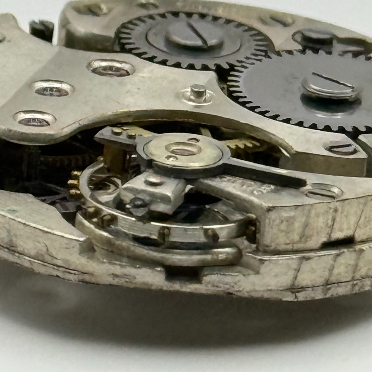 Unidentified Watch Movement Swiss Manual Wind Vintage Parts Repair 23.6mm