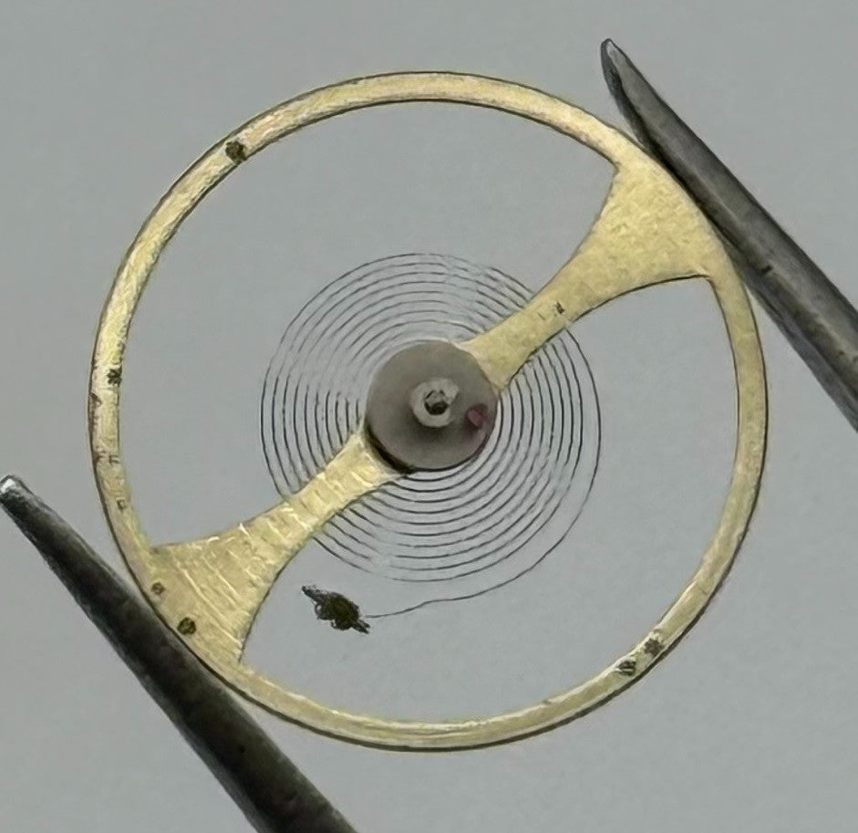 Oris 650 654 Balance Wheel Complete And Spring 1518 M Watch Movement Parts NOS