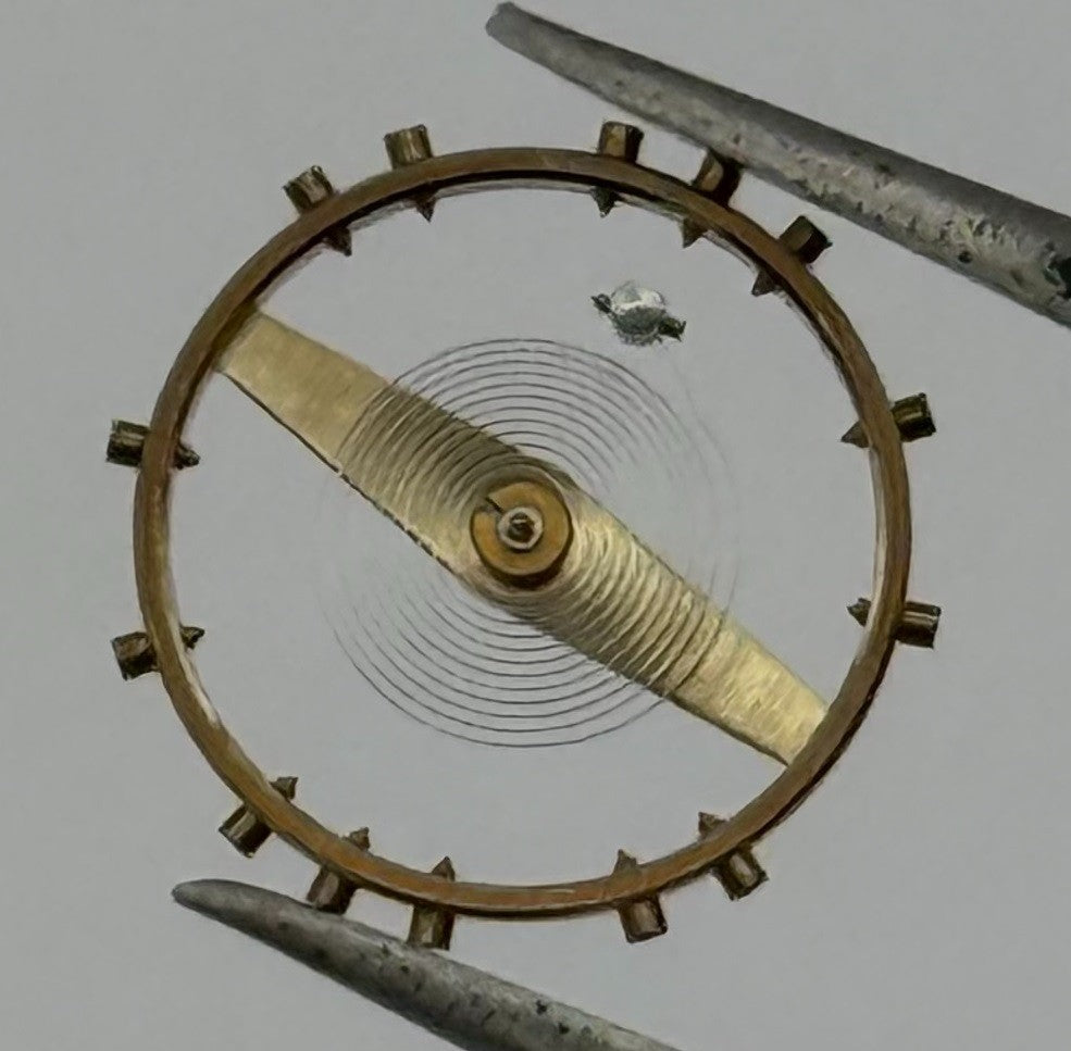Felsa 4000 Balance Wheel Complete And Spring Renata 965 Watch Movement Parts NOS