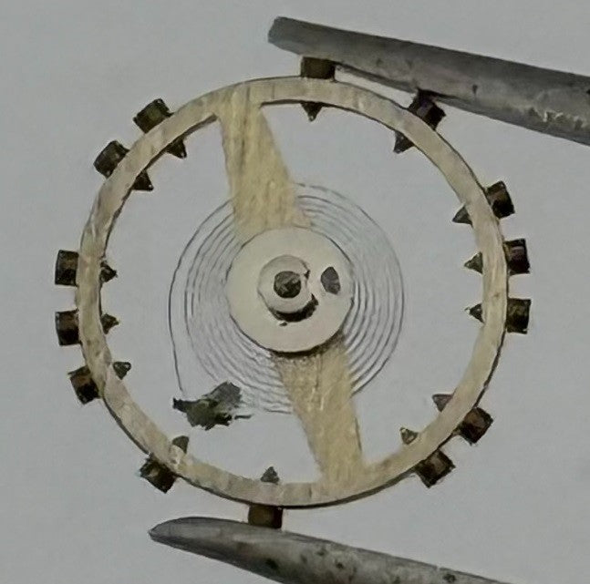 ETA 2345 Balance Wheel Complete And Spring 5¼''' Renata 351 Watch Movement Parts