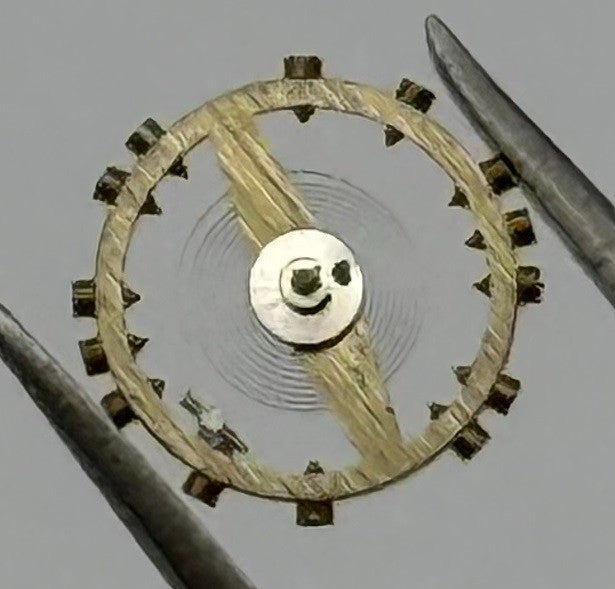 AS 976 1012 Inca Balance Wheel Complete And Spring 532 Watch Movement Parts NOS