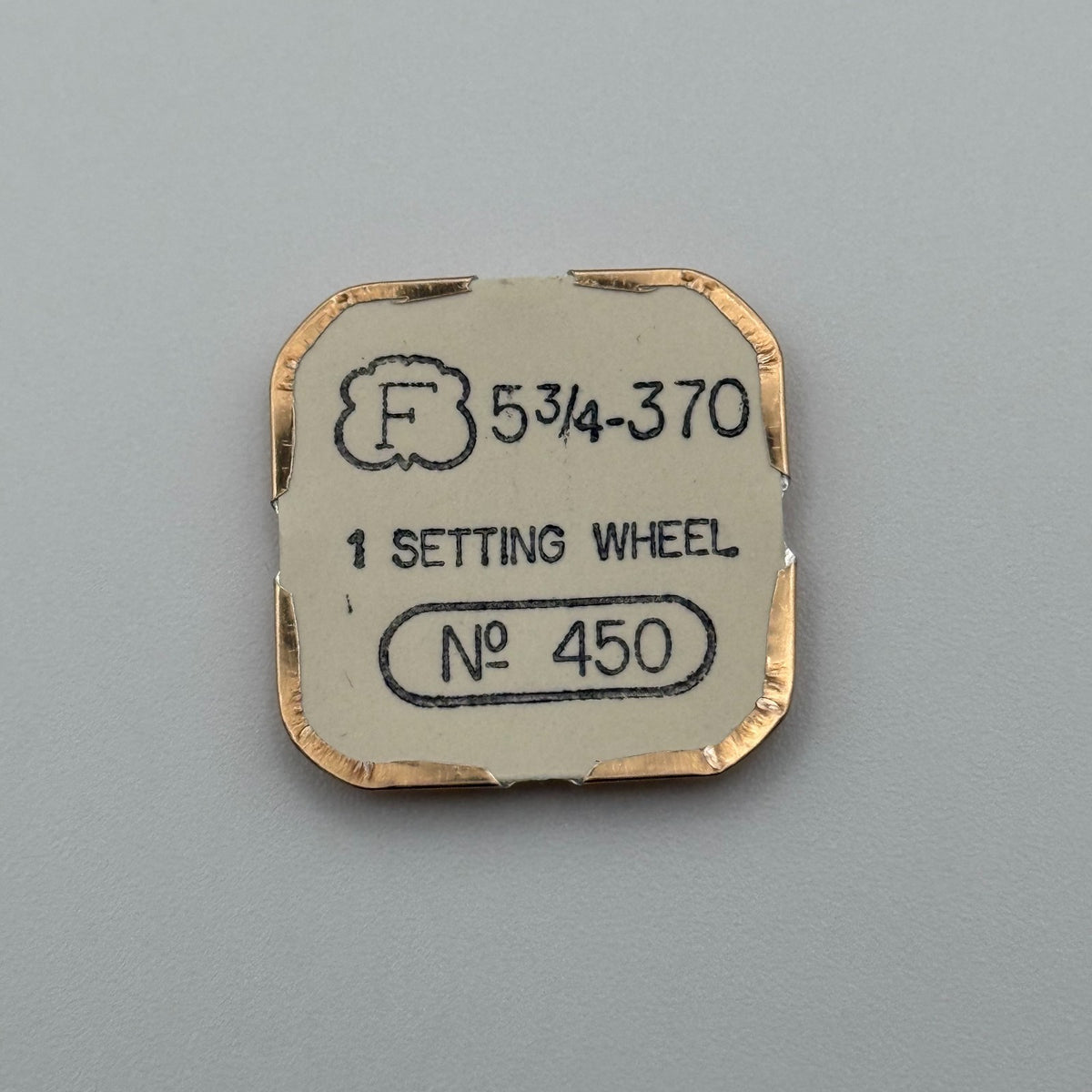 Felsa 370 Setting Wheel - 5 3/4 - 450 - New Old Stock - Watch Parts