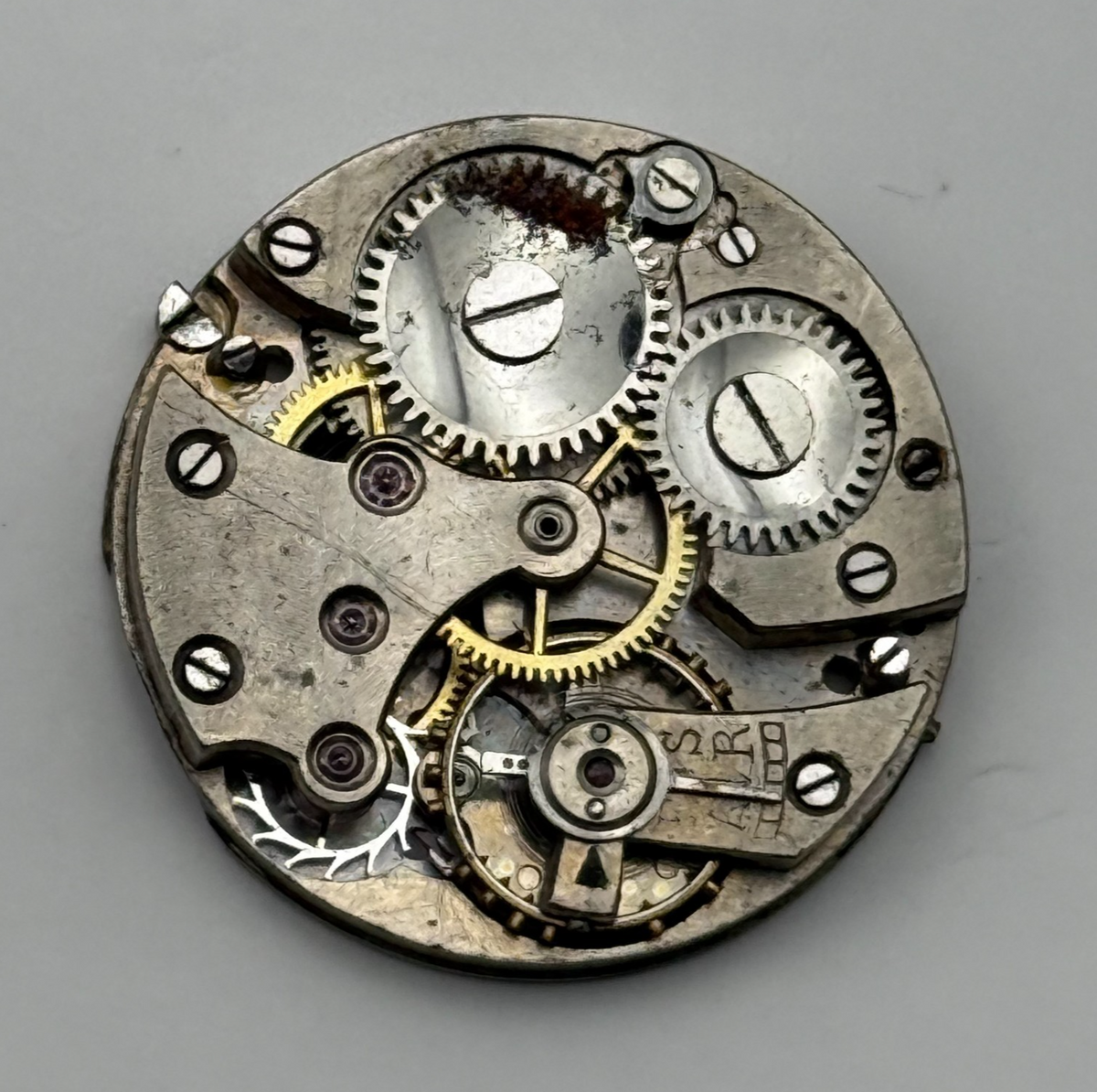 Unidentified 803 Watch Movement Manual Wind Vintage Parts Repair 23.2mm