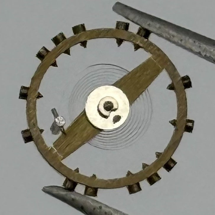 FHF 60 Balance Wheel Complete And Spring 6¾-8’’’ 200 M Watch Movement Parts NOS