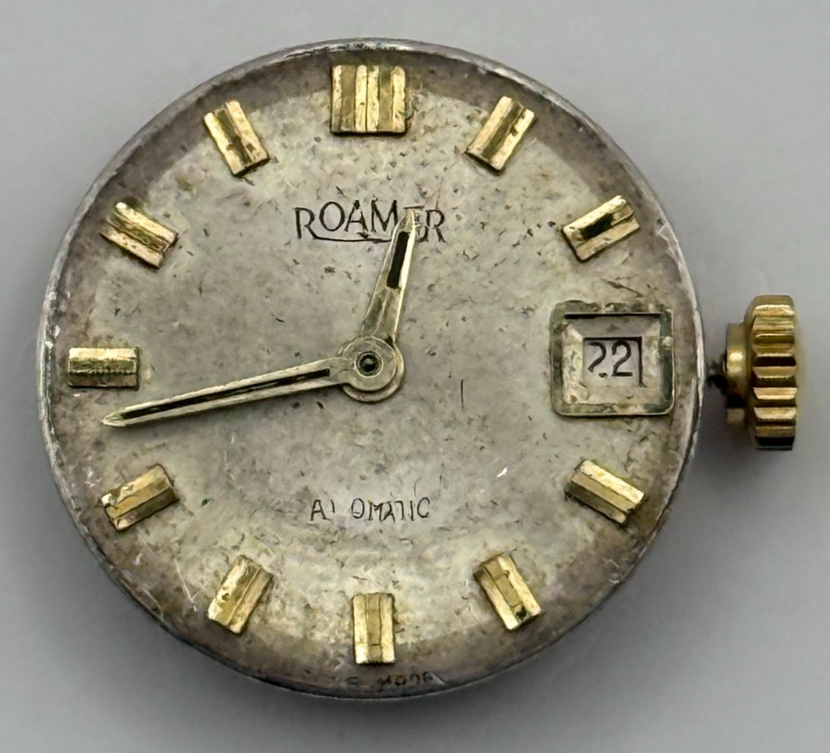 MST 473 Watch Movement Roamer Ladies Date Running Automatic Vintage Parts 17.3mm